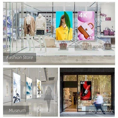 Obojstranné stropné reklamné prehrávače